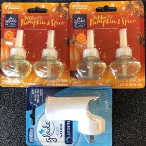 Glade Plug-In Scented Oil Refills Air Freshener 2 Twin Pack Refill+ Glade Warmer